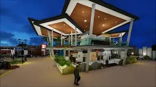 GAS STATION DESIGN WITH COMMERCIAL BUILDINGS - Designspires Architects