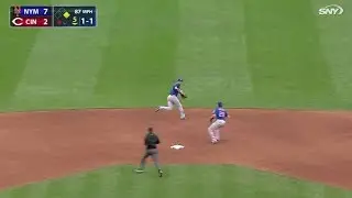 NYM@CIN: Flores and Murphy turn inning-ending DP