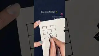 Grid mehndi design ✨ #ytshorts#mehndi#simple#artist#art#trending#trick#explore#viral#shorts#2026#new