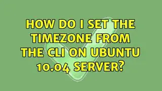 How do I set the timezone from the CLI on Ubuntu 10.04 server?