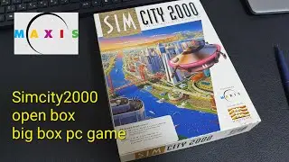 1993 simcity2000 big box pc game open / 심씨티2000 박스오픈 소개