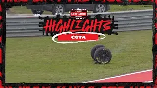 Marco Andretti loses rear-end housing in Turn 11 at COTA