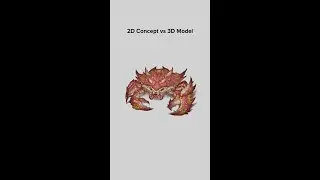 2D Concept vs 3D Crab Model