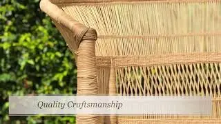 Malawi Furniture Cane Chairs made in Malawi, Hand-woven.