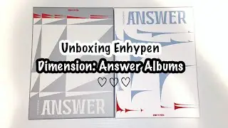 Unboxing Enhypen Dimension: Answer Albums | target exclusive versions