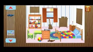 bedroom vocabulary things name with sticker puzzle with fun learning