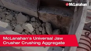McLanahan's Universal Jaw Crusher Crushing Aggregate