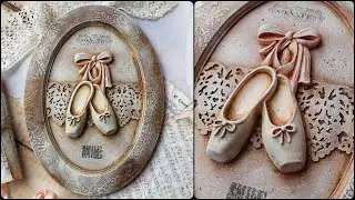 Frame with ballerina shoes ♡🎼♡Tutorial