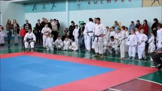 Волкова Александра.Первые соревнования.Сётокан каратэ-до. Калуга 21 октября 2014