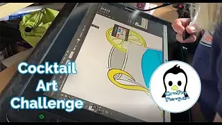 Cocktail Drawing Challenge Time lapse