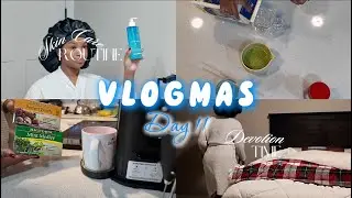 VLOGMAS DAY 11: COOKIE BUTTER MATCHA + TWIST OUT WITH PERM ROD ENDS + MEDICINE BALL AT HOME & MORE