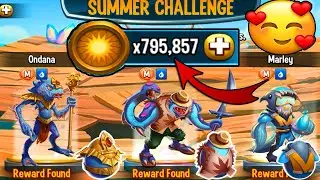 🔴Monster Legends - SUMMER challengue how to get all coins Marley Ondana Anton Acosmic eggs