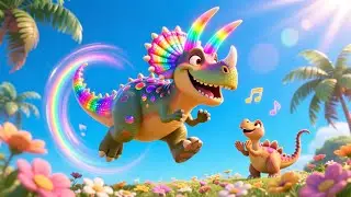 Dancing Dinosaurs Song for Kids | Learn Dinosaurs, Fun Nursery Rhymes & Baby Songs 🦖🎶