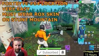 FORTNITE FORTBYTE #64 ACCESSIBLE BY ROX ON TOP OF STUNT MOUNTAIN