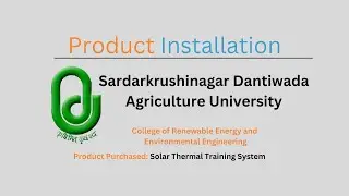 Ecosense's Solar Thermal Training System at SDAU, Dantiwada