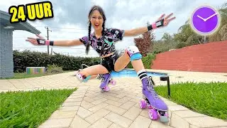 24 UUR OVERLEVEN OP ROLSCHAATSEN! || Fan Friday