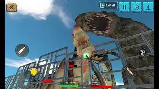 Playing animal revolt battle simulator survive on garage with fps sandbox mode