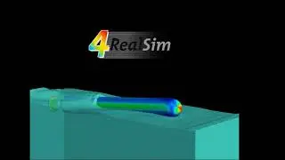 Re-entry of a spacecraft simulation including fluid-structural interaction  | 4RealSim