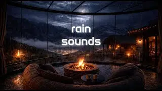 Rain Sounds Outside at Night | Cozy Rain Ambience for Deep Sleep 1 hour