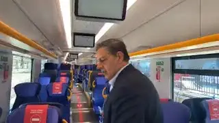 Toti presenta i nuovi treni ordinati per la Regione Liguria per un investimento di 557 milioni