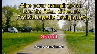 aire gratuite pour camping-car Lac de l'Eau d'Heure