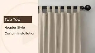Tab Top Header Style Curtain Installation ┃Argahome