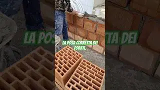 La posa corretta dei forati per una maggiore stabilit&agrave;. #muratore