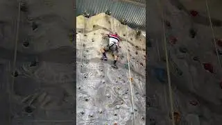 Climbing Rock Wall at U.S. National Whitewater Center #charlotte #rockclimbing