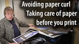 Eliminate printer damage and head strikes. Taking care of paper curl before you print phots & art