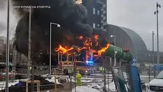 12 hurt after fire breaks out at water park under construction in Sweden's second-largest city