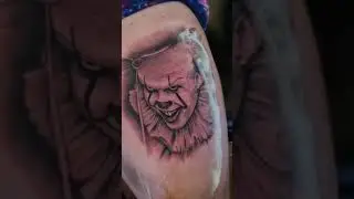 Zen Black Irezumi - Aidan Mann - Pennywise the Clown from It - 2021