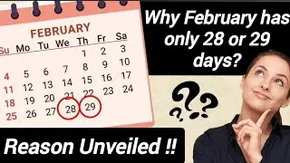 Why February has only 28/29 days..??🗓️