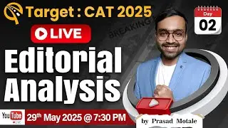 Editorial Analysis For CAT 2025 | EP 02 II  The Myth of Multitasking | #crossq  #mbacat  #editorial