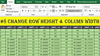 How To Change Row Height And Column Width In MS Excel | How to autofit columns & rows in MS Excel