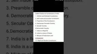 BAMW HU 601 MODULE 5 SALIENT FEATURE OF CONSTITUTION OF INDIA PART 2 BY Dr. SAMIR BHADURY.