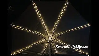 Umbrella Hack 101- Installing Outdoor String Lights
