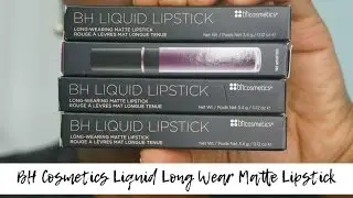 BH COSMETICS MATTE LIQUID LIPSTICK SWATCHES ON WOC