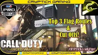 Advanced Warfare: GB Tips - ASCEND CTF! | Top 3 Flag Routes & Cut Off's! |