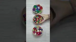 Satisfying video 🧊🔮💛Colored Beads and Balls #beads #oddlysatisfying #dominogirl