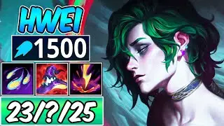 ~1500 AP RECORD HWEI - NEW CHAMPION MAX AP MID GAMEPLAY | WINTERBLESSED HWEI S14 | League of Legends