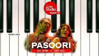PASOORI - Ali Sethi x Shae Gill || PIANO (cover, notes, tutorial)