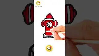 FIRE HYDRENT Drawing: How to Draw FIRE HYDRENT EASY for Beginners | ENJOY DRAWING