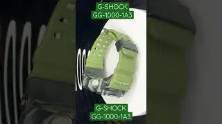 Casio G-Shock GG-1000-1A3 Green Strap Twin Sensor Mud Resist Watch (Rotating View)