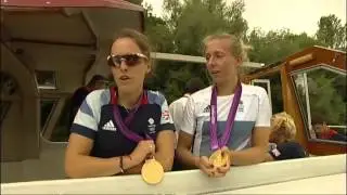 Sophie Hosking and Katherine Copeland on 2012 Olympics rowing victory