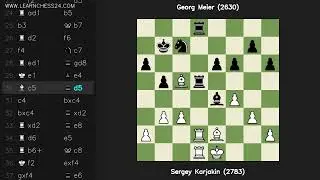 Французская-Тарраш: Sergey Karjakin (2783) vs Georg Meier (2630)