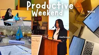 Productive VLOG: Uni life, conference, public speaking, professional vibes, MUN delegate, that girl
