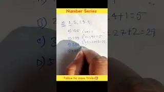 🎯 SSC CGL and Railway exam Reasoning Test ⏰🔥🤯 Question ❓ Number Series 1,5,29?! #ssccgl #ssccglexam