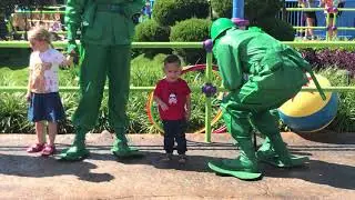 Green army boot camp toy story land in hollywood studios