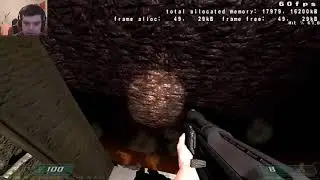 Прохождение мода Hallowed mod для DOOM 3 в первый раз на высоком уровне сложности (g_skill 2).