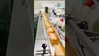 Bread automatic sorting feeding packaging line baked food bagging packing machine